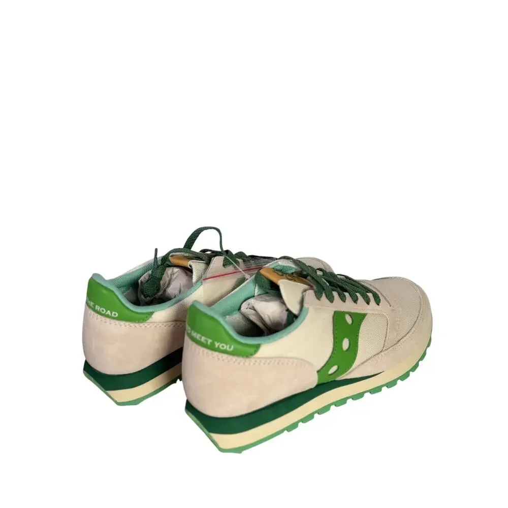 Saucony Jazz Original Sneakers Women's US 8 White Green Lace Up Running Shoes
